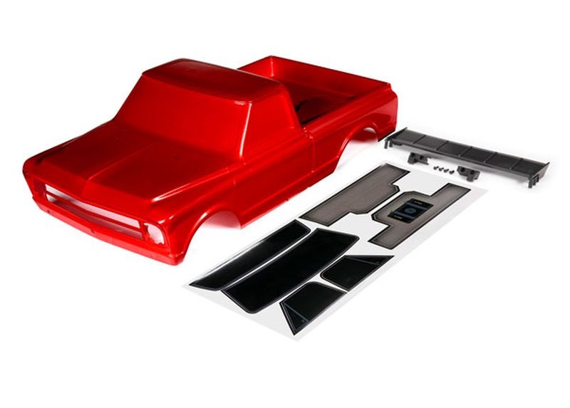 Karo Chevrolet C10 rot inkl. Flügel & Aufkleber
