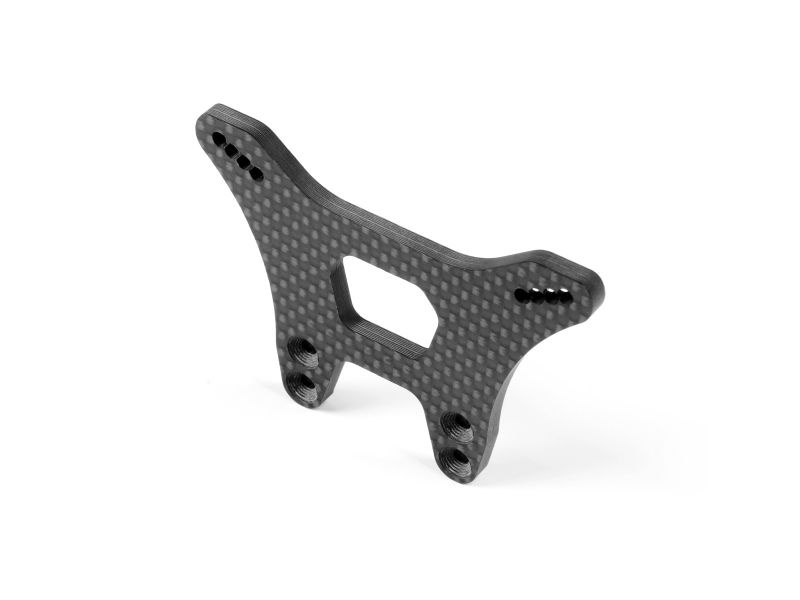 XT2 GRAPHITE SHOCK TOWER FOR 1-PIECE CHASSIS - FRONT