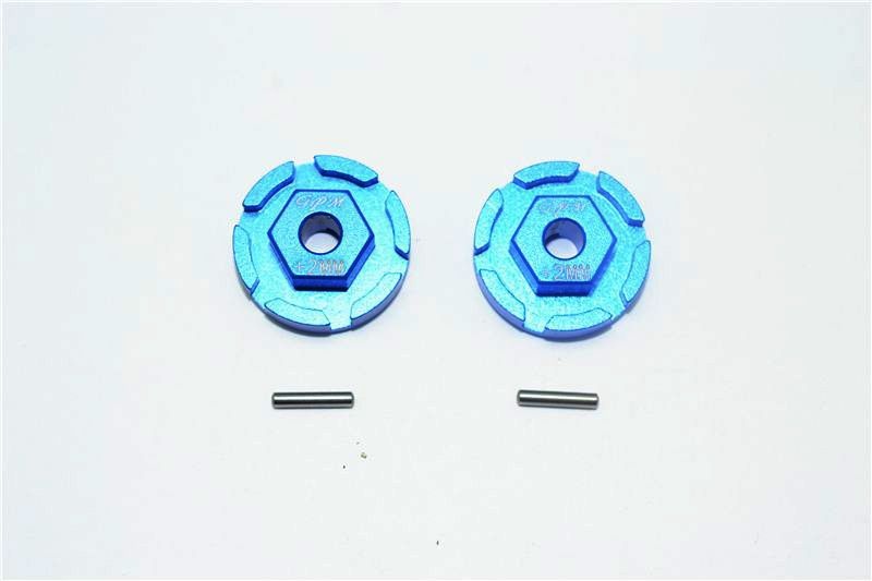 Aluminium Hex Adapter (+2mm) blau