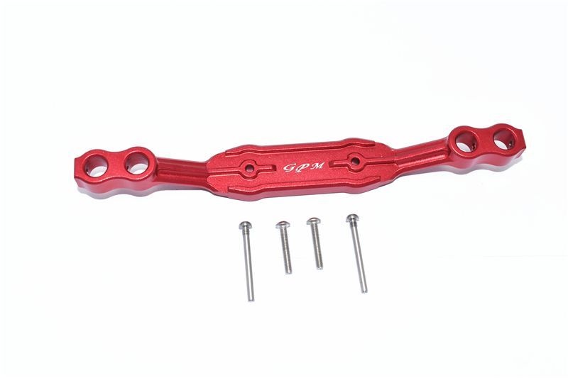 ALUMINUM FRONT/REAR BODY POST STABILIZER -5PC SET red