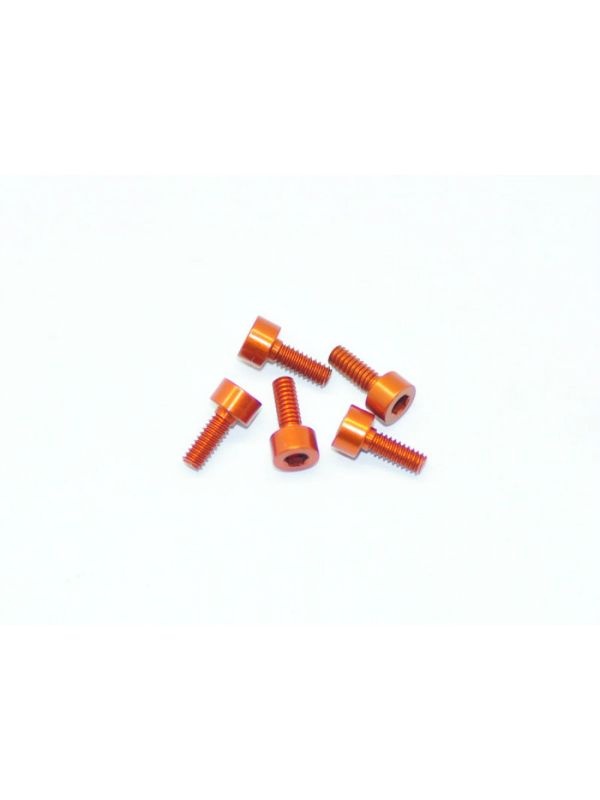 Alu Screw allen cilinder head M2.2x6 Orange (7075) (5)