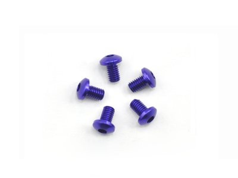 Alu Screw allen roundhead M3x5 Purple (7075) (5)