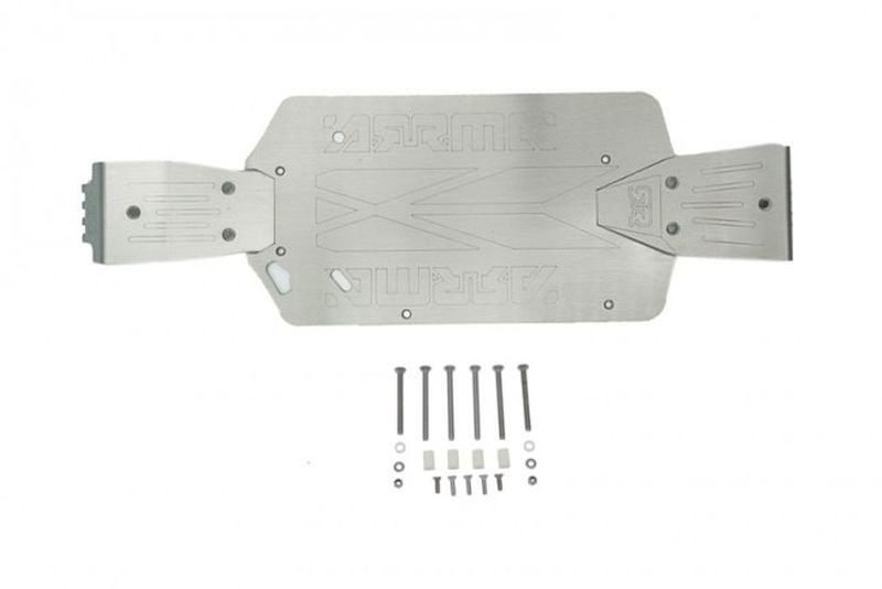 STAINLESS STEEL SKID PLATES FOR FRONT, CENTER, REAR CHASSIS