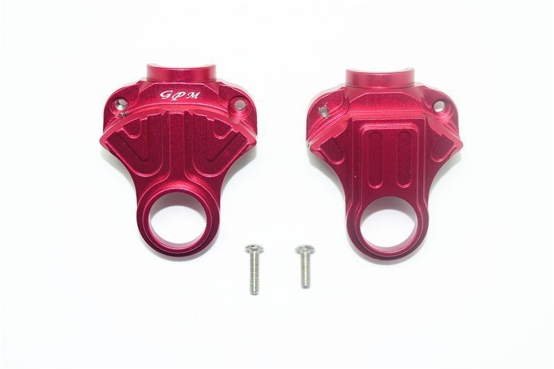 ALUMINUM FRONT/REAR DIFFERENTIAL YOKE -4PC SET red