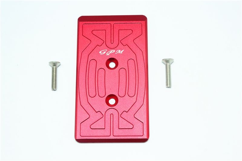 ALUMINUM REAR CHASSIS PROTECTION PLATE -3PC SET red