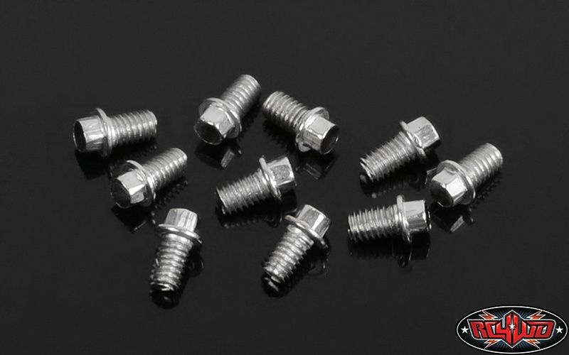 M2.5 X 12mm RC4Z-S1598 RC 4WD Miniature Scale Hex Bolts Silver