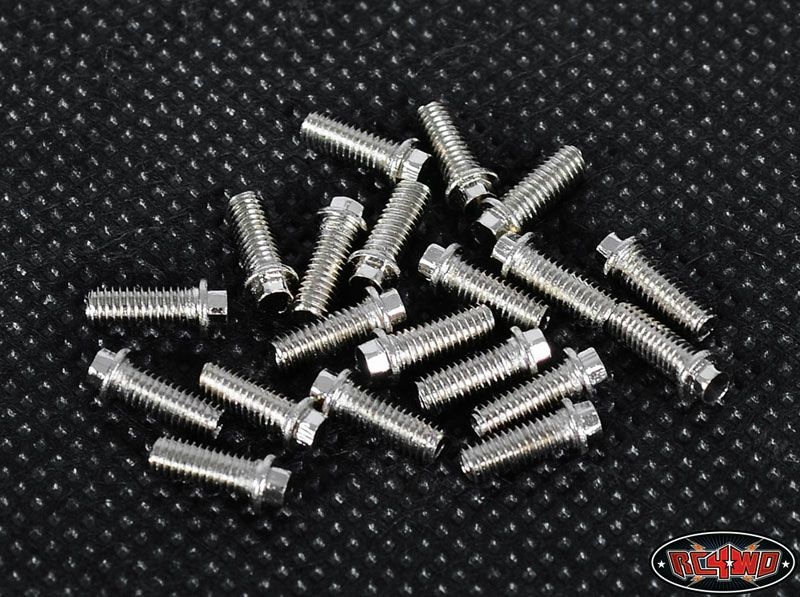 RC4WD Miniature Scale Hex Bolts (M3x8mm) (Silver)