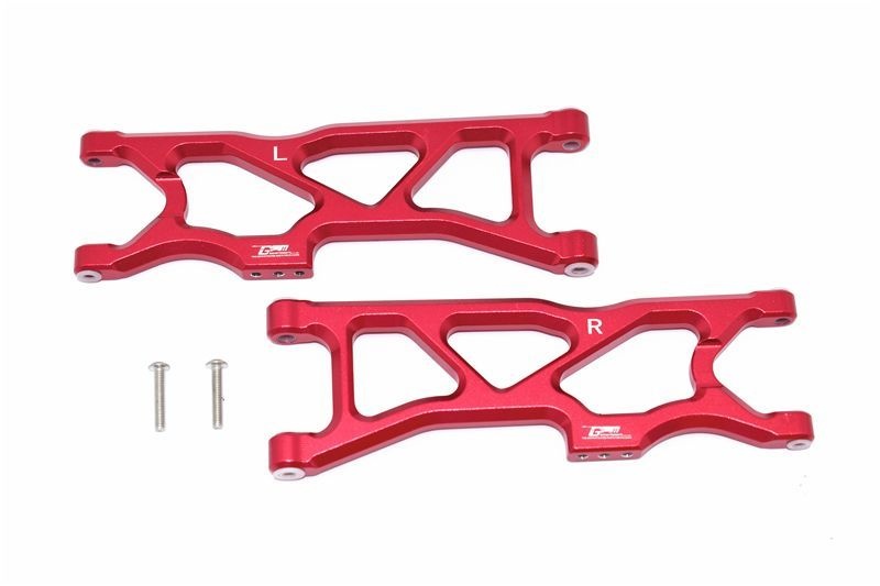 ALUMINUM REAR LOWER ARMS -4PC SET red