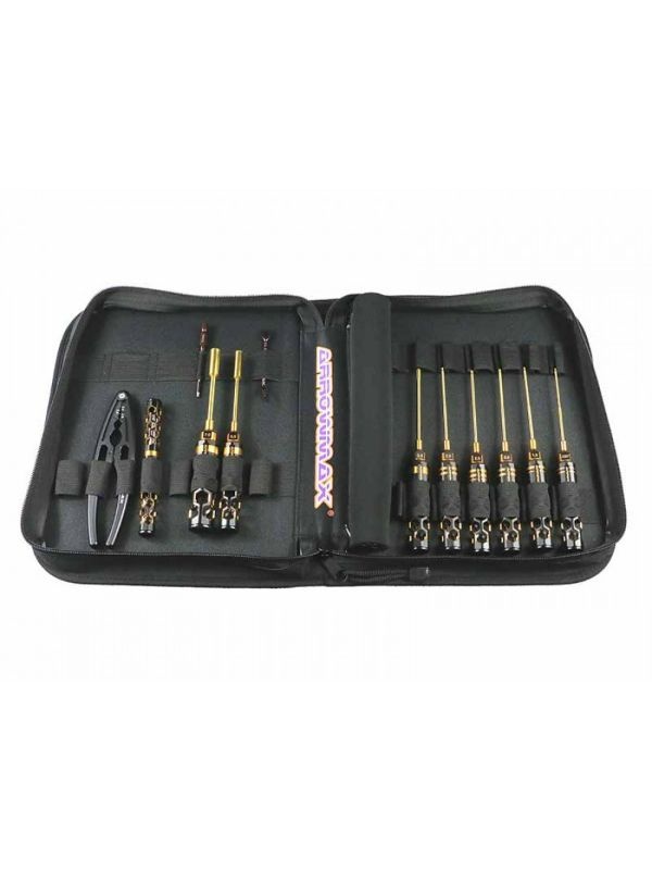 AM Toolset For 1/10 Offroad (12Pcs) With Tools Bag