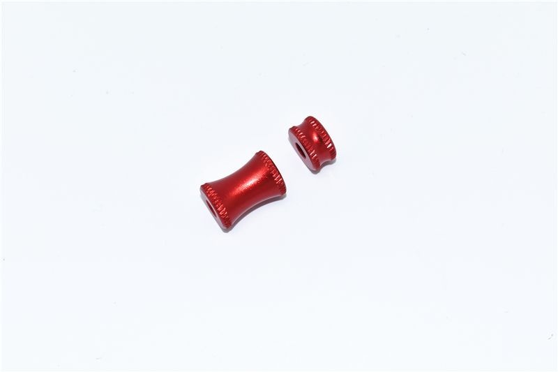 ALUMINUM COLLAR FOR REAR CHASSIS BRACE -2PC SET red