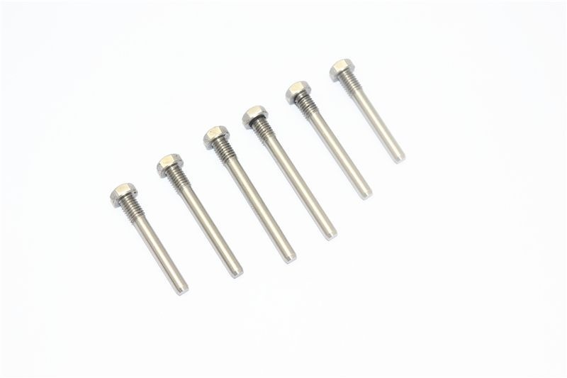 STAINLESS STEEL FRONT/REAR SUSPENSION SCREW PIN -6PC SET