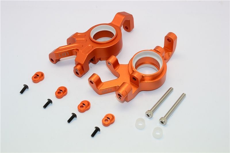 ALUMINUM FRONT KNUCKLE ARMS WITH COLLARS 14PC SET orange