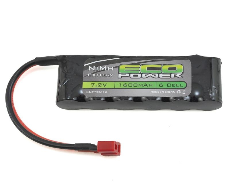 6-Cell NiMH Flat Battery Pack w/T-Style Connector