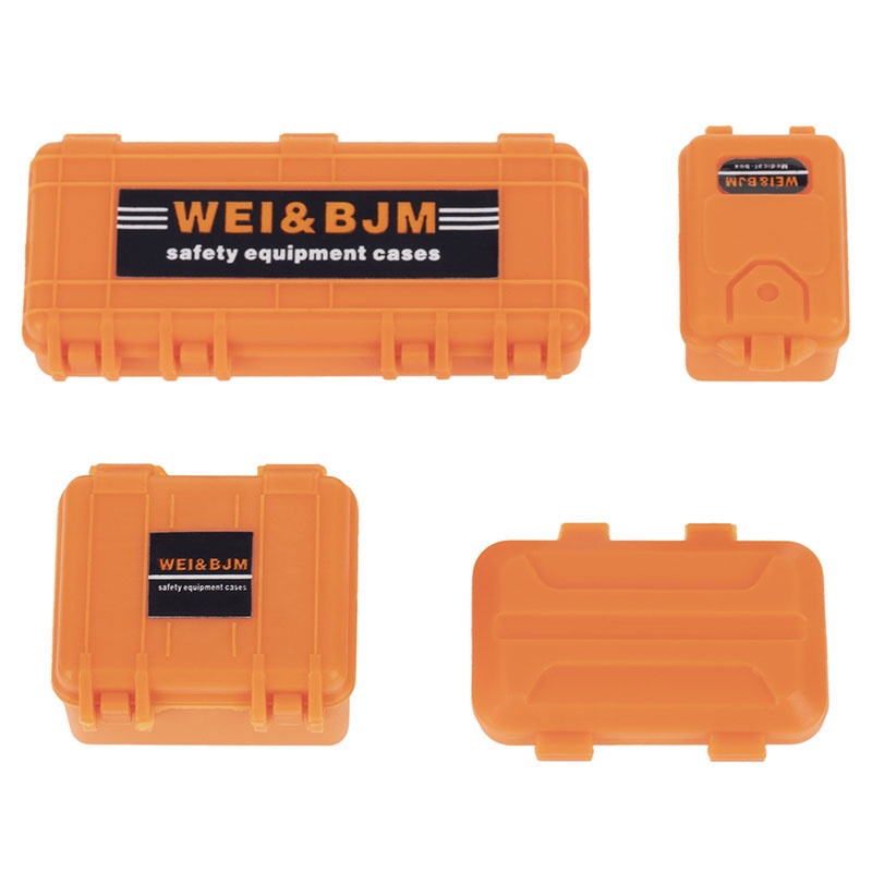 Werkzeug- und Transportkisten Set orange (4teilig)