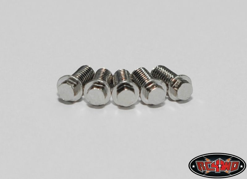 RC4WD Miniature Scale Hex Bolts (M3 x 6mm) (Silver)