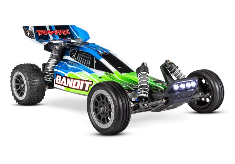 TRAXXAS Bandit grün Buggy RTR mit Akku +LED-Licht