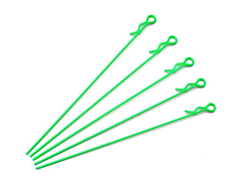 extra long body clip 1/10 - fluorescent green (5)