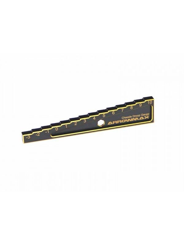 Chassis Droop Gauge -3 to 10mm for 1/10 Car (10mm) Black Gol
