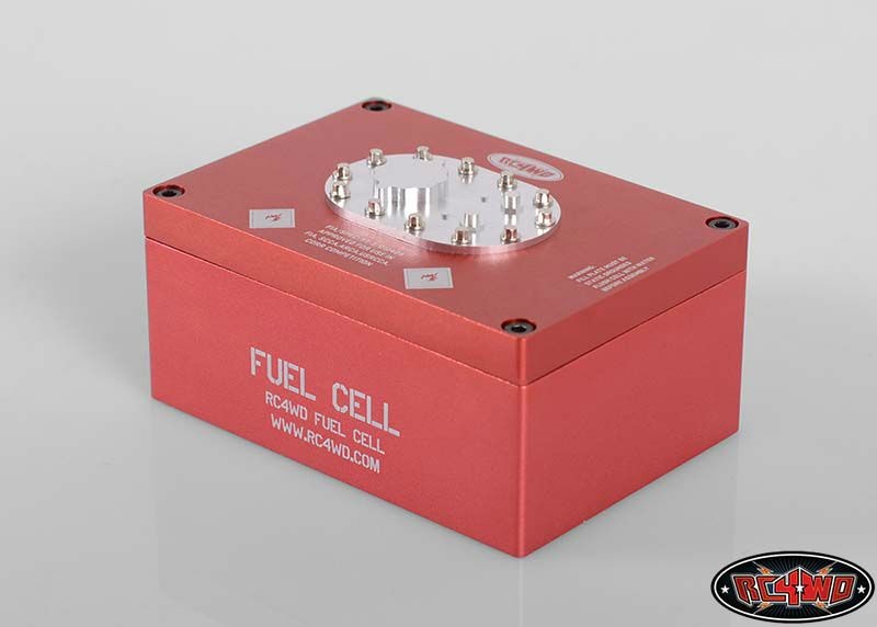 SLVR RC4WD Billet Aluminum Fuel Cell Radio Box (Red)