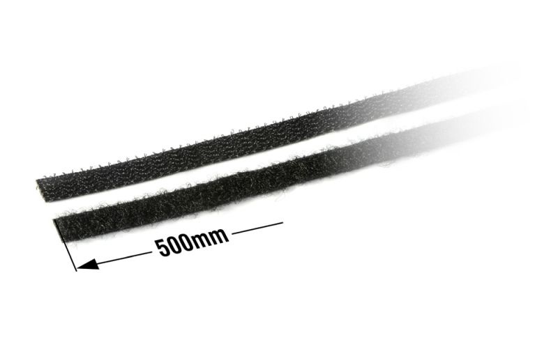 Klettband mit doppelseitigem Klebeband 8x500mm