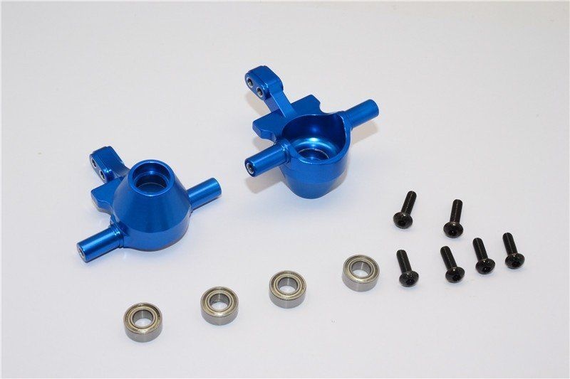 ALLOY FRONT KNUCKLE ARM WITH BEARING  - 1PR SET blue