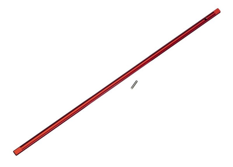 Zentral-Kardanwelle Aluminium rot mit Stift