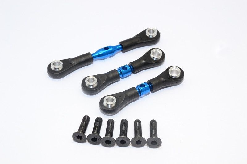 ALLOY COMPLETED TIE ROD WITH SCREWS  - 3PCS SET blue