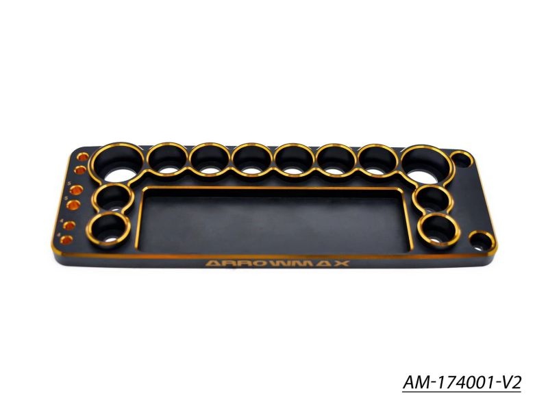 AM-174001-V2 Tools Base For 1/10 Cars Black Golden V2