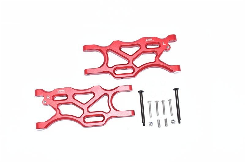 ALUMINUM REAR LOWER ARMS -18PC SET red