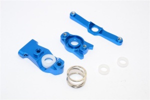 Aluminium Lenk-Set eloxiert blau