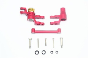 ALUMINUM STEERING ASSEMBLY -12PC SET red