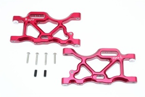 ALUMINUM REAR LOWER ARMS -8PC SET red