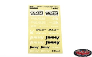 Logo Decal Sheet for MST 4WD Off-Road Car Kit W/ J4 Jimny Bo