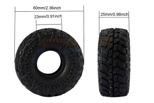 Grip-Reifen breit 1.0 mit Einlagen 60x25mm (4)