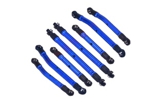 Einstellbarer Long Arm Lift Link-Set 6061-T6 Alu blau