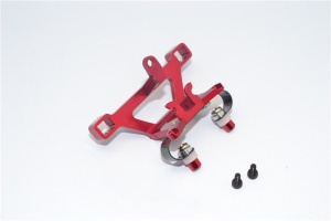 ALLOY FRONT BODY POST MOUNT WITH SCREW  - 1PC SET red