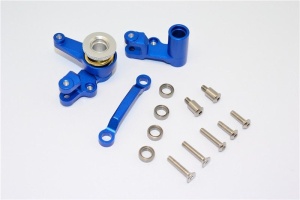 Aluminium Lenkungs-Set mit Kugellager blau