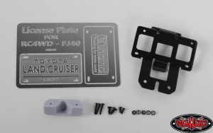 Rear License Plate System for RC4WD G2 Cruiser