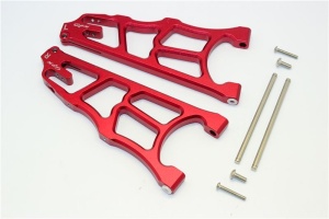 ALUMINUM FRONT LOWER ARMS - 1PR red