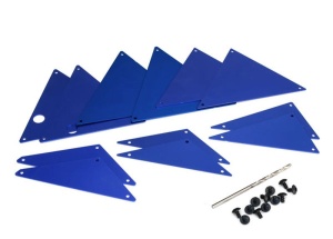 Rohrrahmen-Chassis Verkleidung innen Alu blau