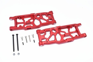ALUMINUM REAR LOWER ARMS -12PC SET red