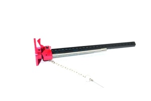 SCALE ACCESSORIES: CAR JACK FOR CRAWLERS -1PC SET red