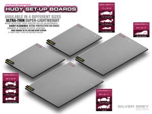 Flat Set-up Platte für 1/8 Onroad Lightweight Silber Grau