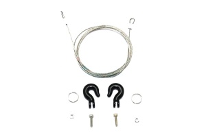 SCALE ACCESSORIES: METAL TOWING HOOKS W/STEEL WIRE -9PC SET