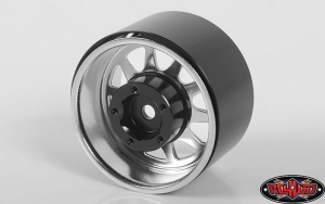 Deep Dish Wagon 1.55 Stamped Steel Beadlock Wheels (Chrome)