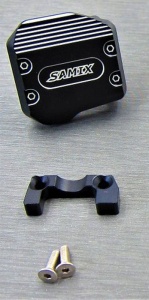 SAMIX SCX10-3 alum. black diff. cover (with adjust weight)