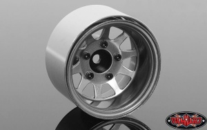 Deep Dish Wagon 1.55 Stamped Steel Beadlock Wheels (Clear)