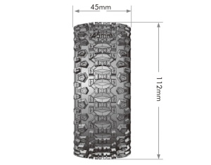 SC-Uphill Reifen soft auf Felge schwarz 12/14/17mm (2)
