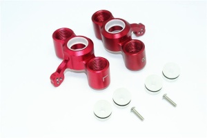 ALUMINUM FRONT KNUCKLE ARMS-8PC SET red