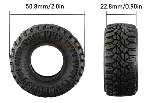 High-Grip-Reifen 1.0 mit Einlagen 50,8x22,8mm (4)